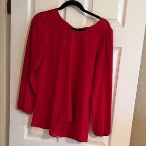 Charming Charlie Vibrant Red Blouse